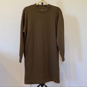 UNIQLO Brown Sweatshirt Dress